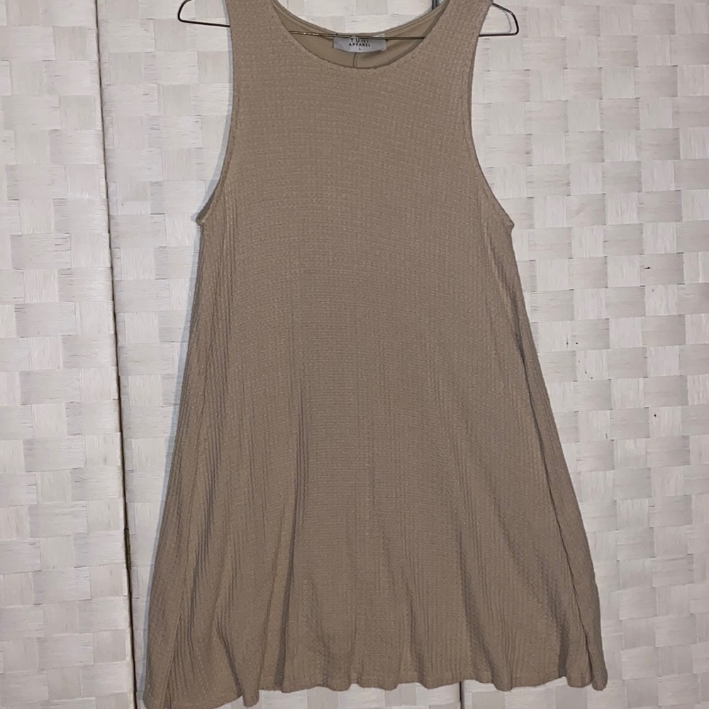 Tan mid-thigh Dress
